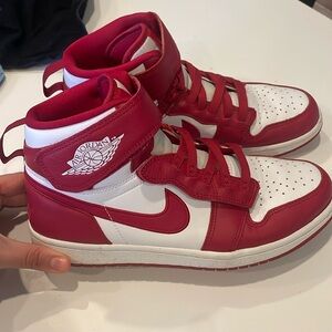 Nike Air Jordan 1 Hi Flyease Men’s 8 Red/White